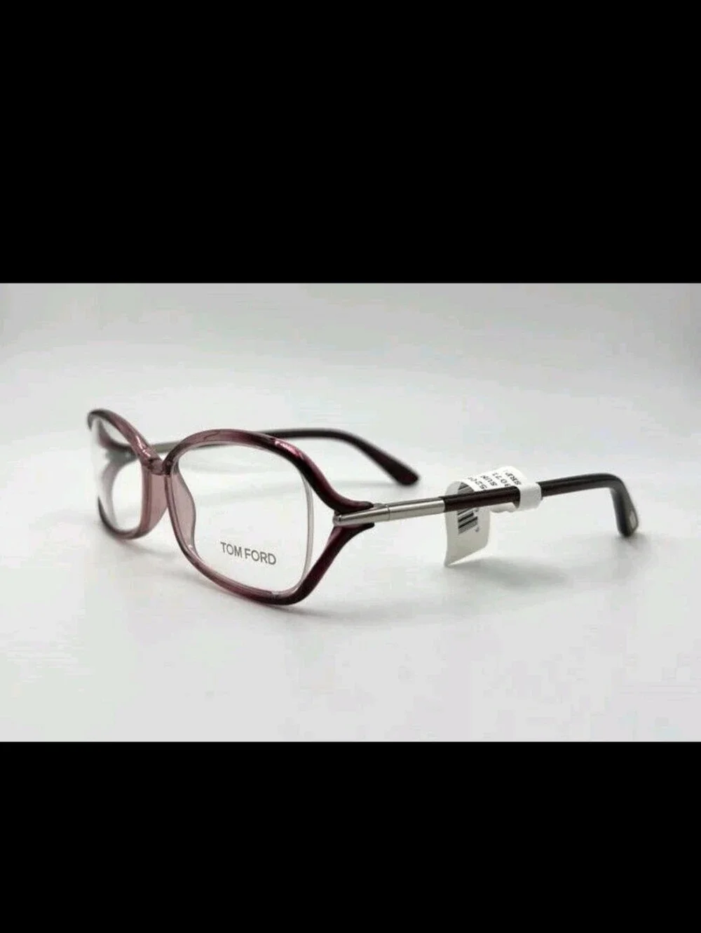 Tom Ford Women's Purple Rectangular Optical Eyewear Glasses Frames